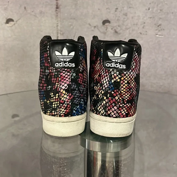 ADIDAS SUPERSTAR UP “Floral Twist” Lace Wedge Sneakers - FW3699 - Picture 3 of 7